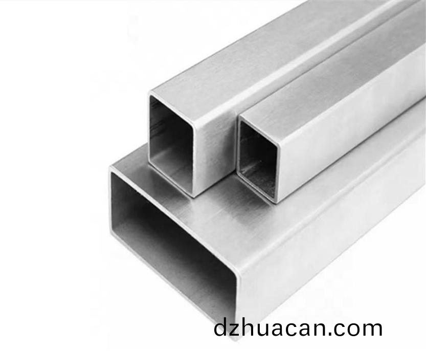 304拉絲(si)不銹(xiu)鋼方管