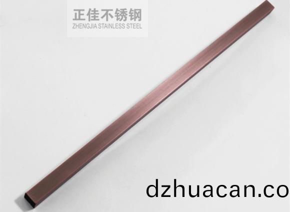 紅古銅不銹鋼裝飾方管2